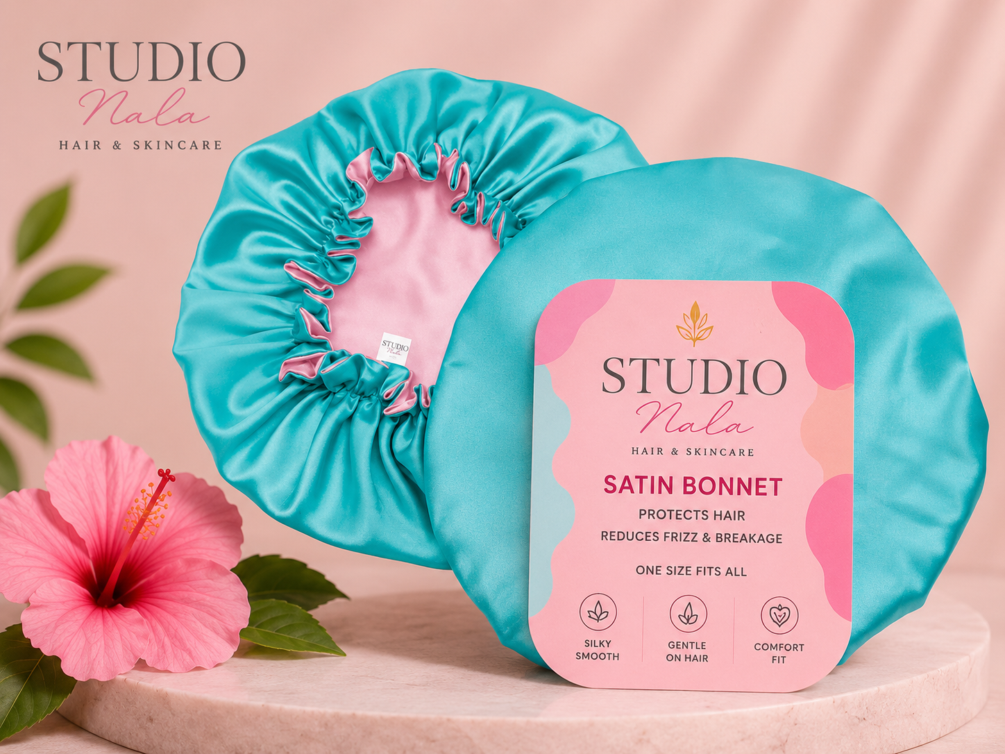 Nala Studio Reversible Satin Bonnet (One-size)
